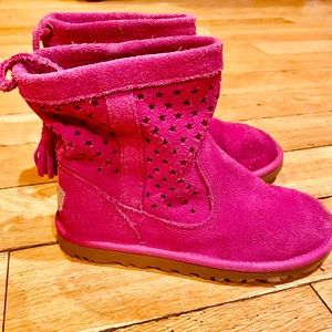 Little Kids 12 Uggs Pink Suede Boots
